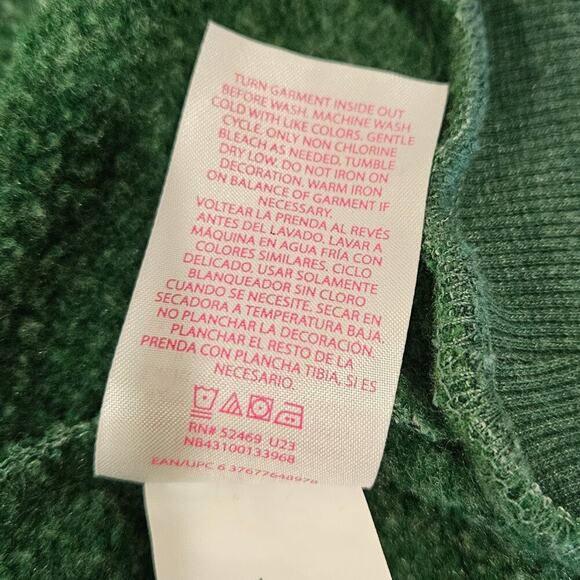 No Boundaries Junior's Medium (7/8) Green Butterfly Hoodie - Picture 6 of 7